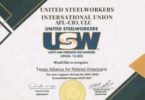 Certificate to TARA from USW